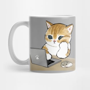 Mofu Sand Kitty Bored Cat Mug